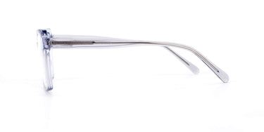 Women Urban Eyeglasses: Pepa-Grey Transparent - SpaceSMART Eye Clinic (Side View)